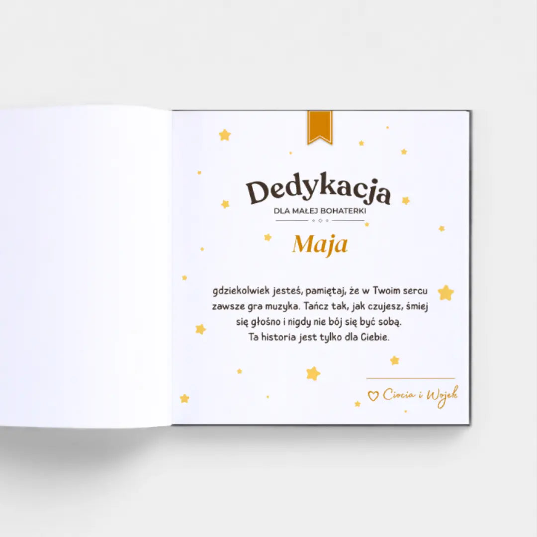 Książeczka o tańcu dla dziewczynki
