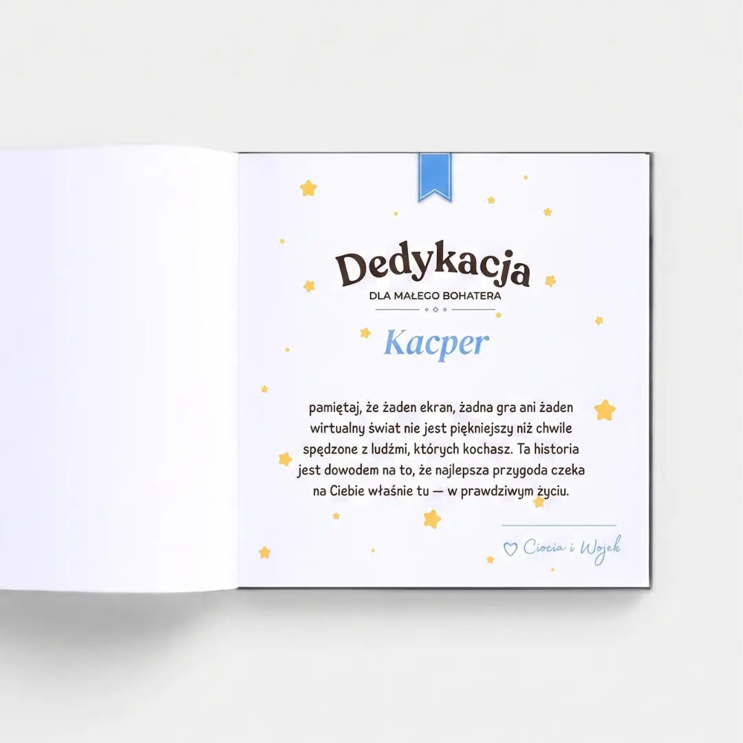 Książeczka o pixelowym mieście dla chłopca